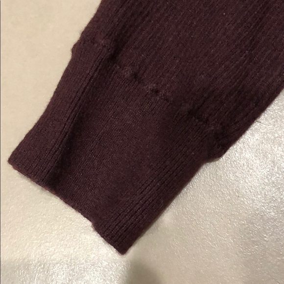 Express Cropped Sweater, Medium, Maroon - Picture 5 of 7